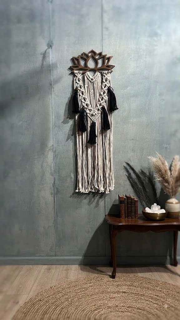Lotus Harmony Macrame Wall Hanging